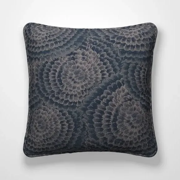 Cushion Cover with Piped Edge - Navy