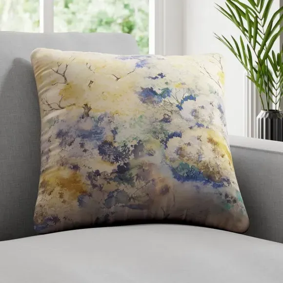 Cushion Cover with Piped Edge - Navy