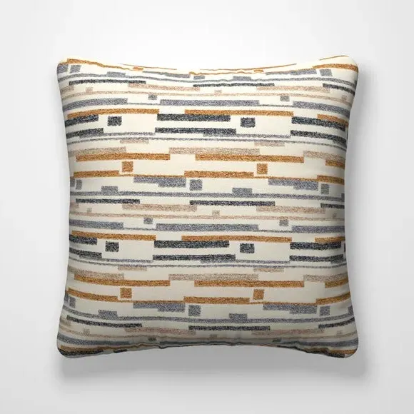 Cushion Cover with Piped Edge - Ochre, Boucle