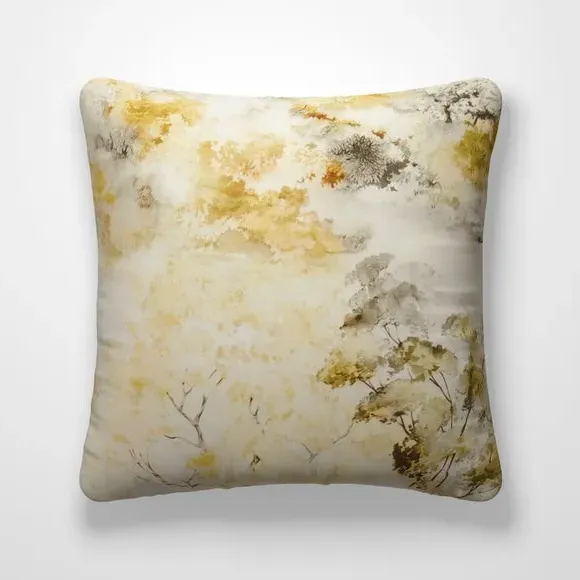 Cushion Cover with Piped Edge - Ochre