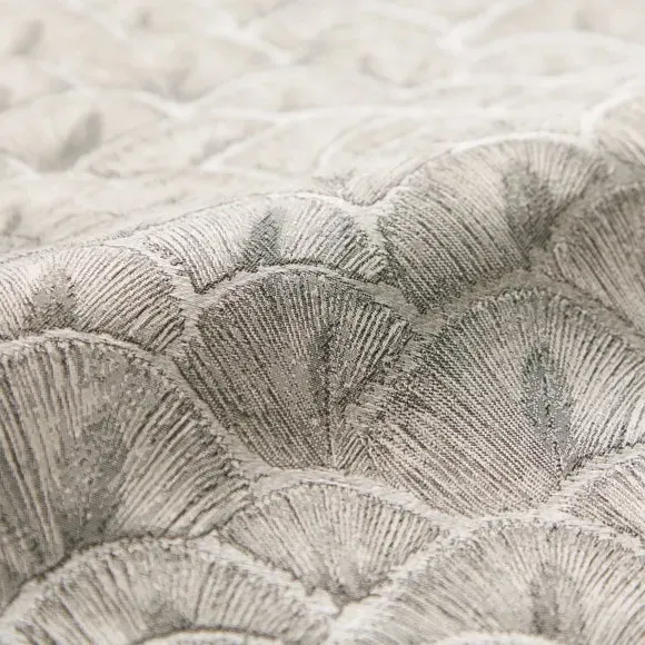 Cushion Cover with Piped Edge - Pewter, Jacquard