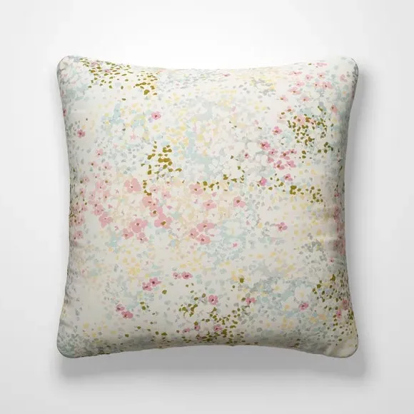 Cushion Cover with Piped Edge - Pink, Cotton