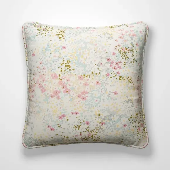 Cushion Cover with Piped Edge - Pink, Cotton