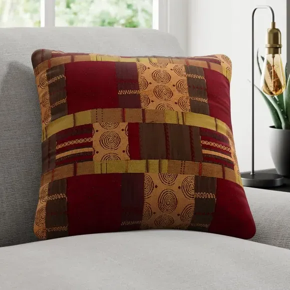 Cushion Cover with Piped Edge - Plum, Chenille image