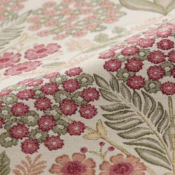 Cushion Cover with Piped Edge - Raspberry, Polyester