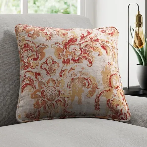 Cushion Cover with Piped Edge - Red