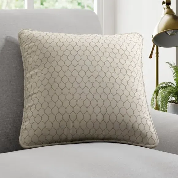 Cushion Cover with Piped Edge - Sand