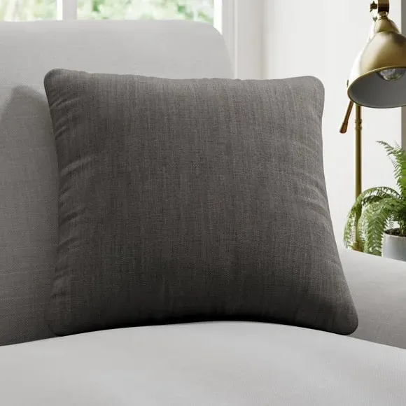 Cushion Cover with Piped Edge - Soft Grey image