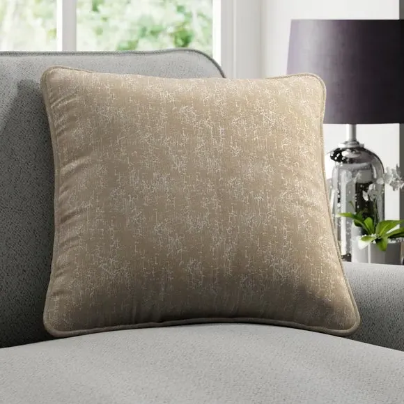 Cushion Cover with Piped Edge - Taupe