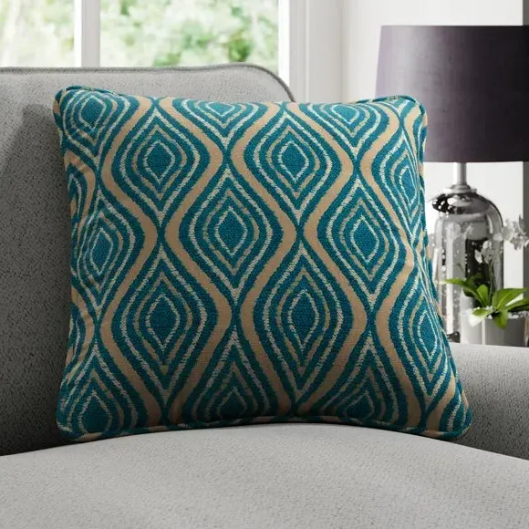 Cushion Cover with Piped Edge - Teal