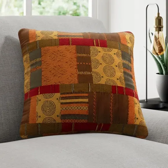 Cushion Cover with Piped Edge - Terracotta, Chenille
