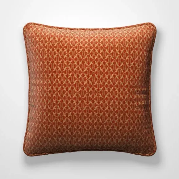 Cushion Cover with Piped Edge - Terracotta