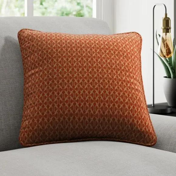 Cushion Cover with Piped Edge - Terracotta
