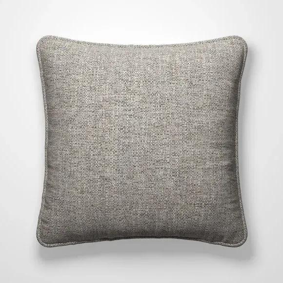 Cushion Cover with Piped Edge - Titanium