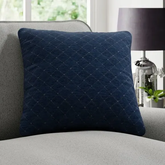 Cushion Cover with Plain Edge - Navy image