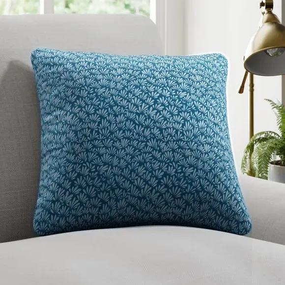 Cushion Cover with Reef Design - Prussia Cove image