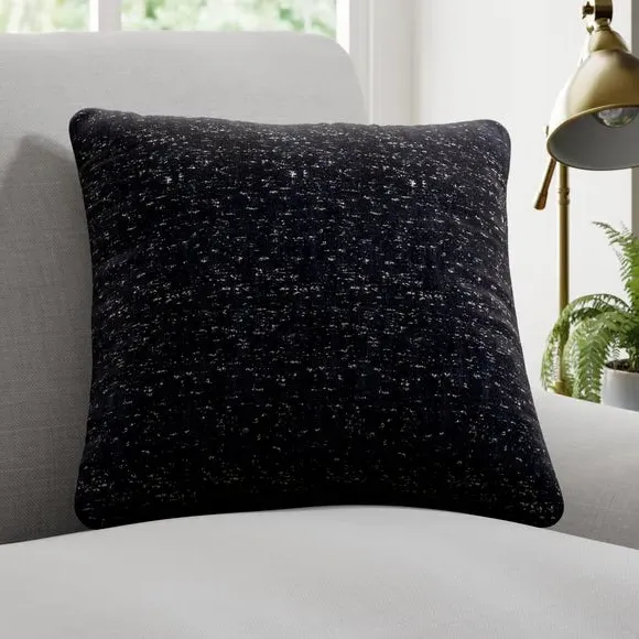 Cushion Cover with Speckled Design - Navy image