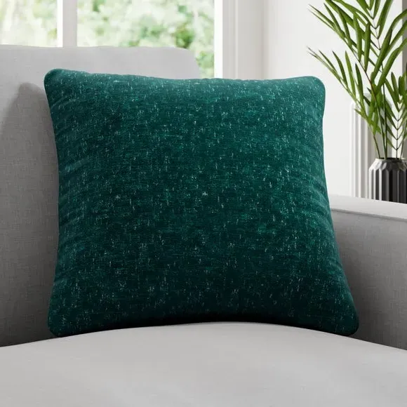 Cushion Cover with Speckled Design - Peacock