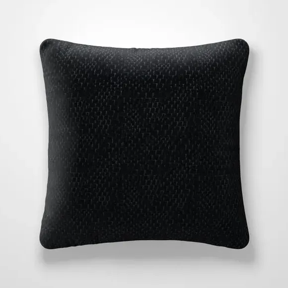 Cushion Cover with Texture - Ink, Polycotton
