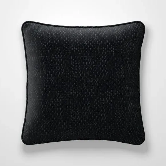 Cushion Cover with Texture - Ink, Polycotton