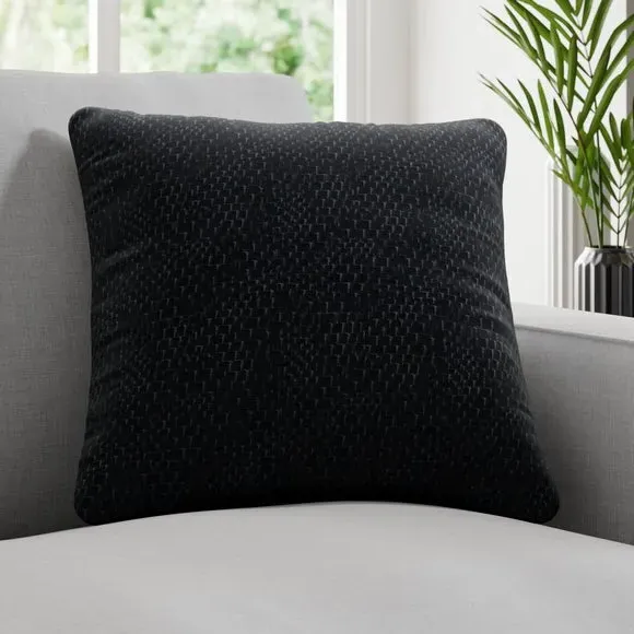 Cushion Cover with Texture - Ink, Polycotton image