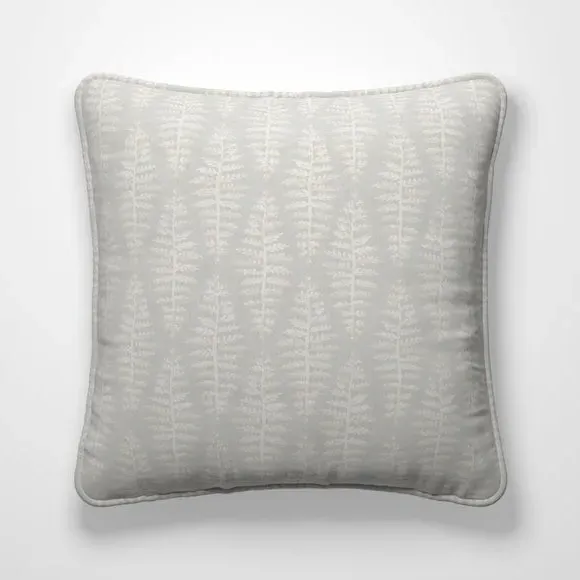 Cushion Cover with Textured Leaves - Dove
