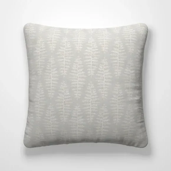 Cushion Cover with Textured Leaves - Dove