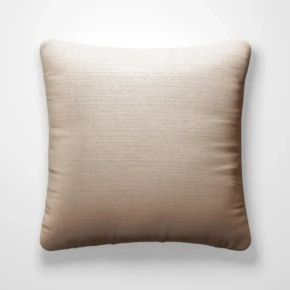 Cushion Cover with Textured Print - Jute, Polyester