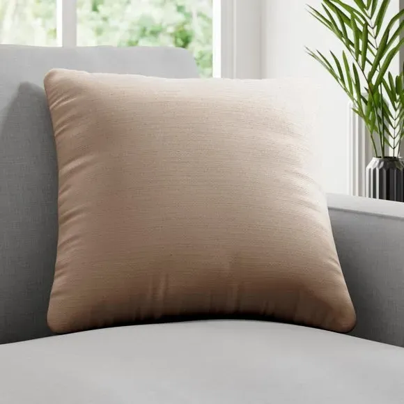 Cushion Cover with Textured Print - Jute, Polyester image