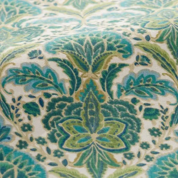 Cushion Cover with Traditional Print - Green, Cotton