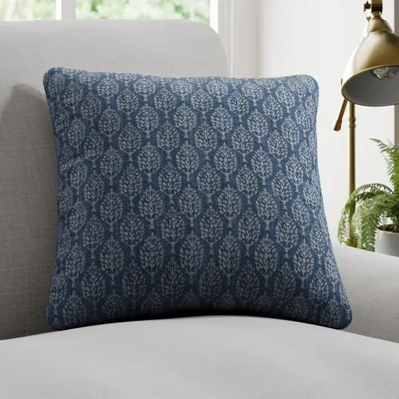 Cushion Cover with Tree Design - Sapphire image