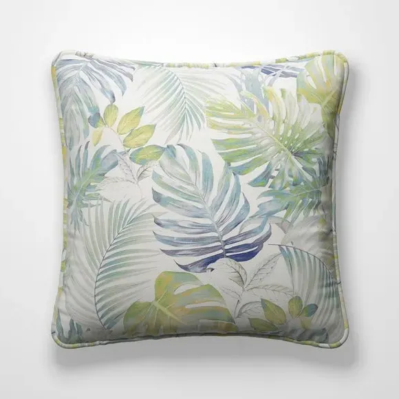 Cushion Cover with Tropical Design - Green