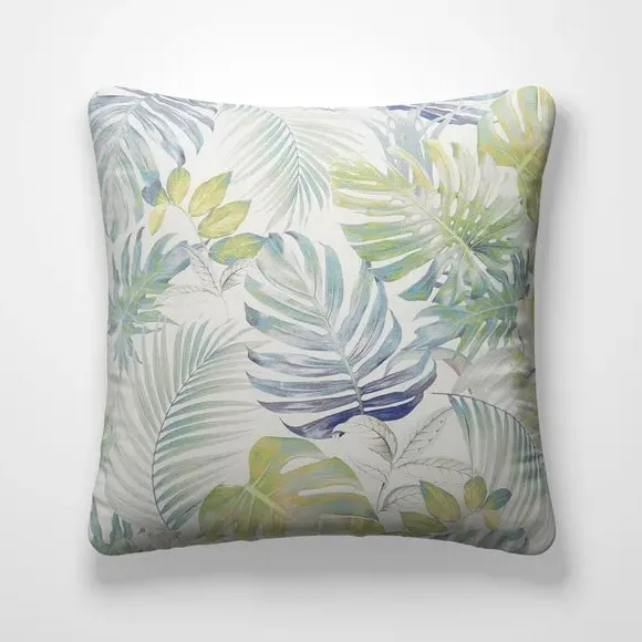 Cushion Cover with Tropical Design - Green