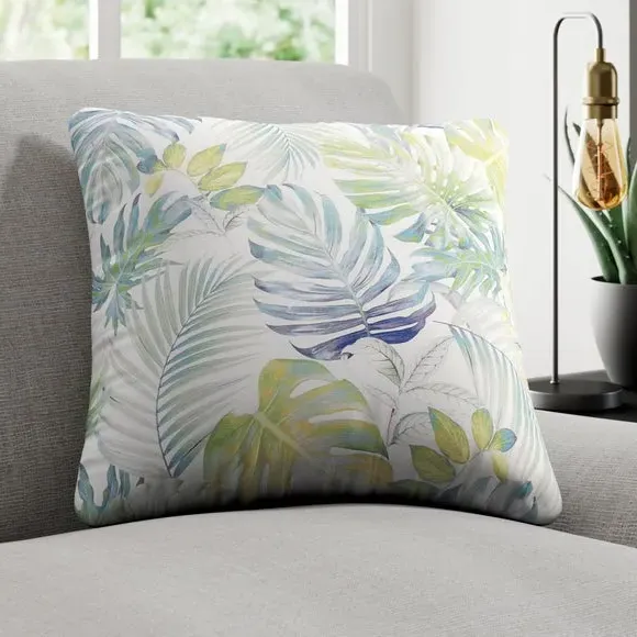 Cushion Cover with Tropical Design - Green image