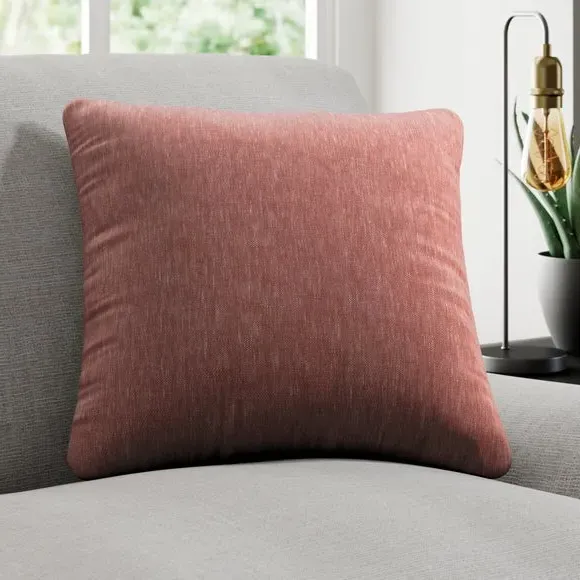 Cushion Cover with Woven Design - Berry image