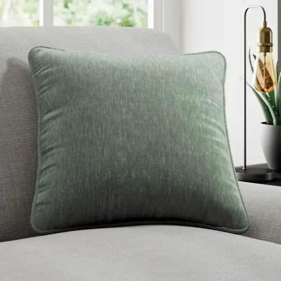 Cushion Cover with Woven Design - Kingfisher