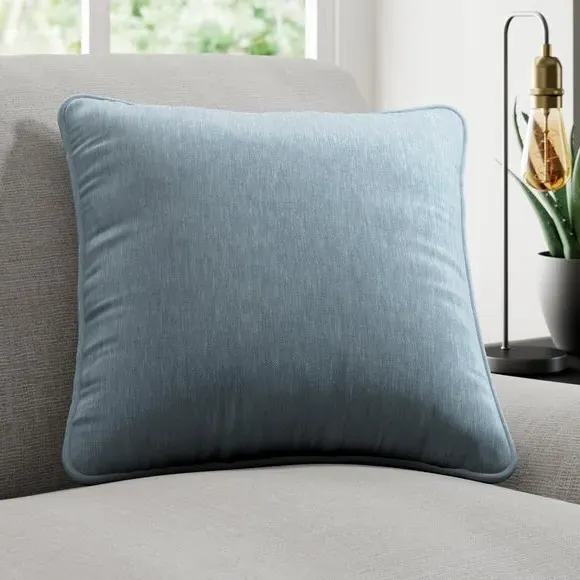 Cushion Cover with Woven Design - Wedgewood
