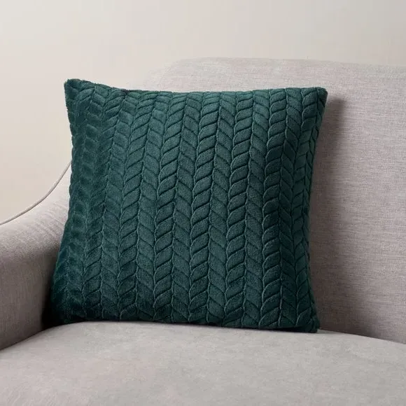 Cushion Cover with Zip Fastening - Bottle Green image