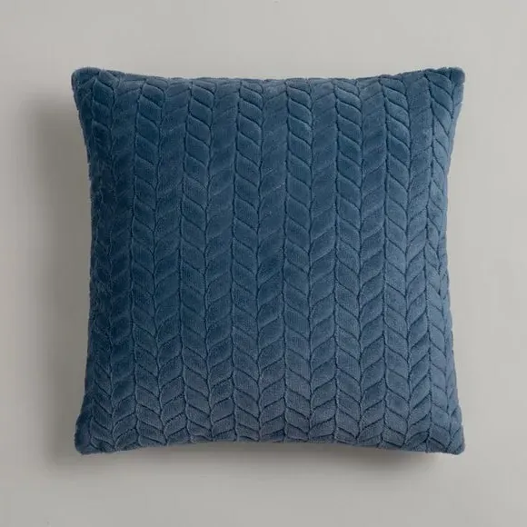 Cushion Cover with Zip Fastening - Denim