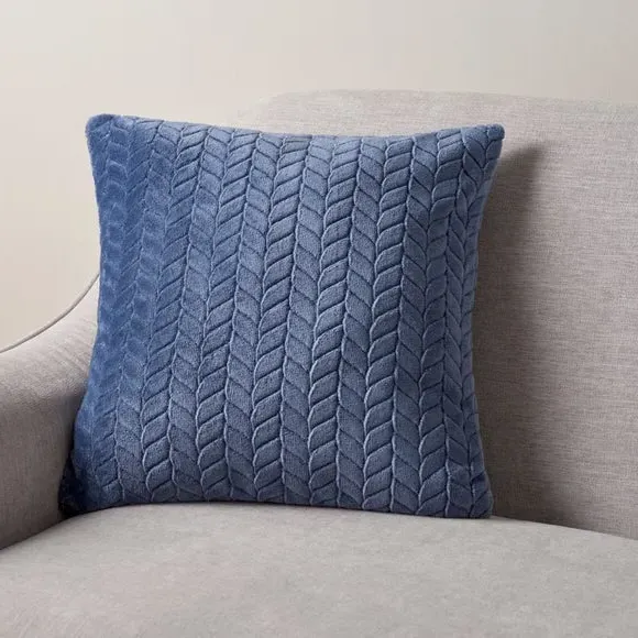 Cushion Cover with Zip Fastening - Denim