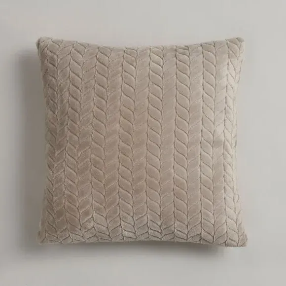 Cushion Cover with Zip Fastening - Grey