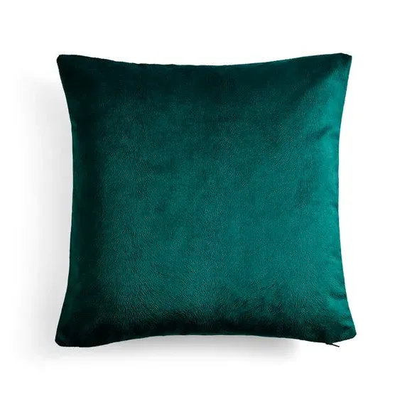 Cushion Cover with Zip - Green, Polyester