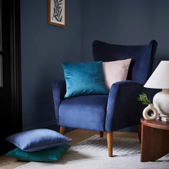 Cushion Cover with Zip - Green, Polyester