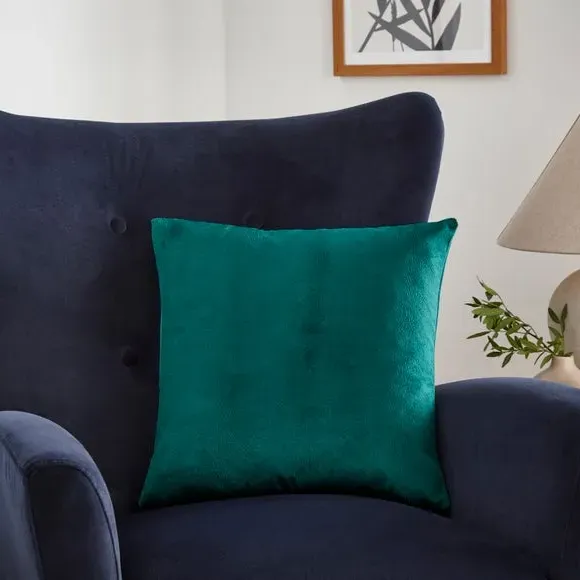 Cushion Cover with Zip - Green, Polyester
