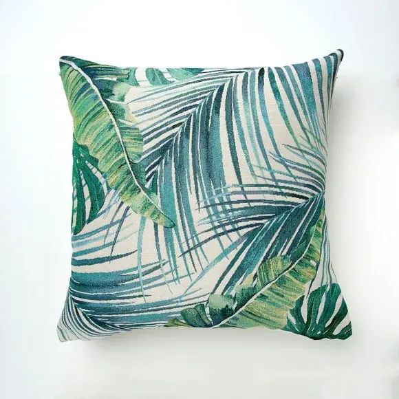 Cushion Cover with Zip - Green, Polyester image