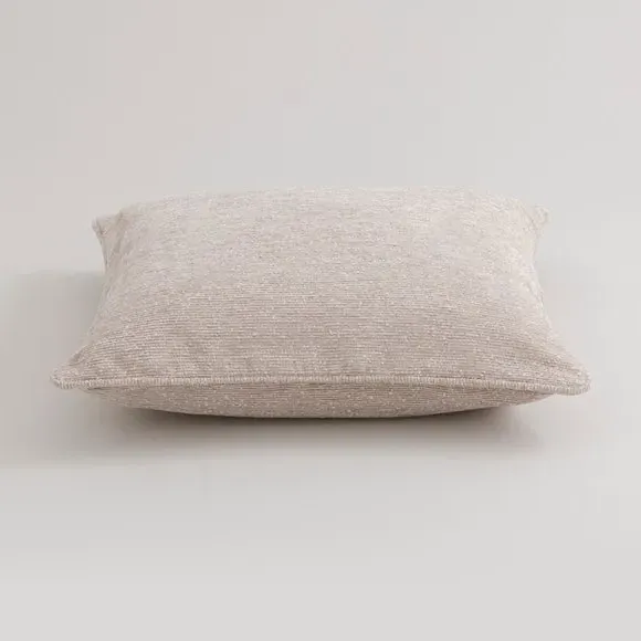 Cushion with Removable Cover - Natural, Boucle