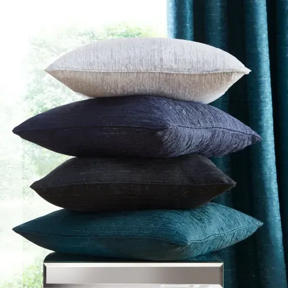 Cushion with Removable Cover - White, Polyester