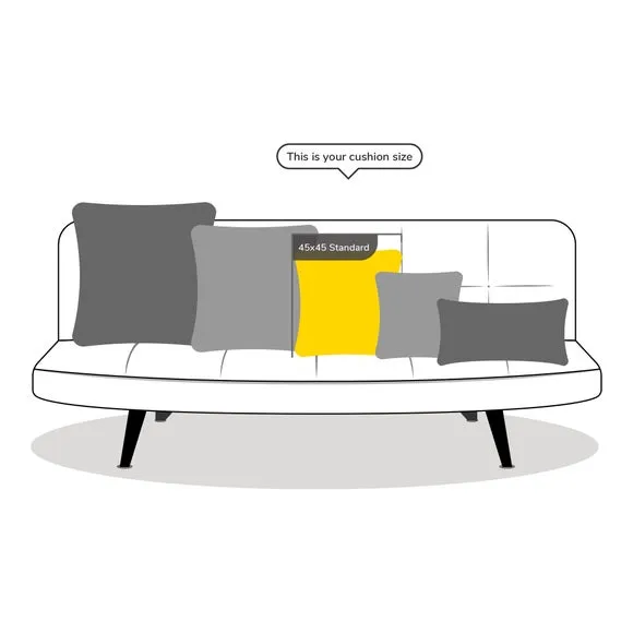Cushion with Removable Cover - White, Polyester