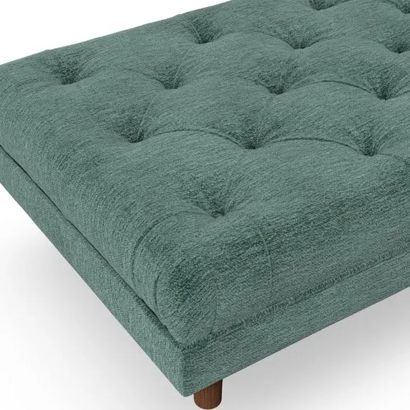 Cushioned Footstool - Pacific, Chenille