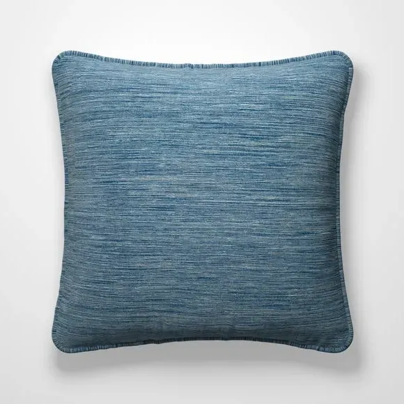 Custom Cushion Cover - Azure, Textured Fabric